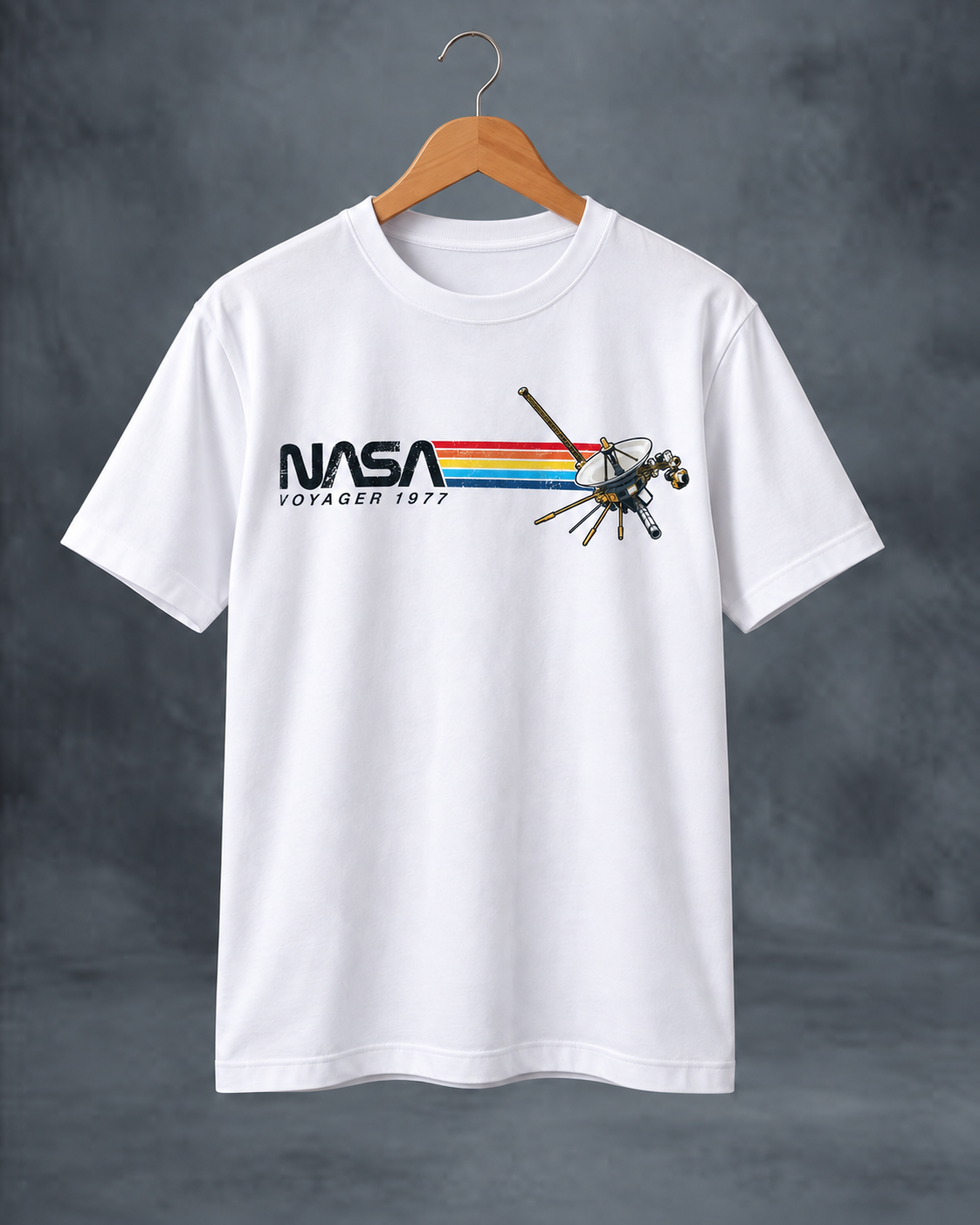 Camiseta NASA Voyager 1977 – Blanco