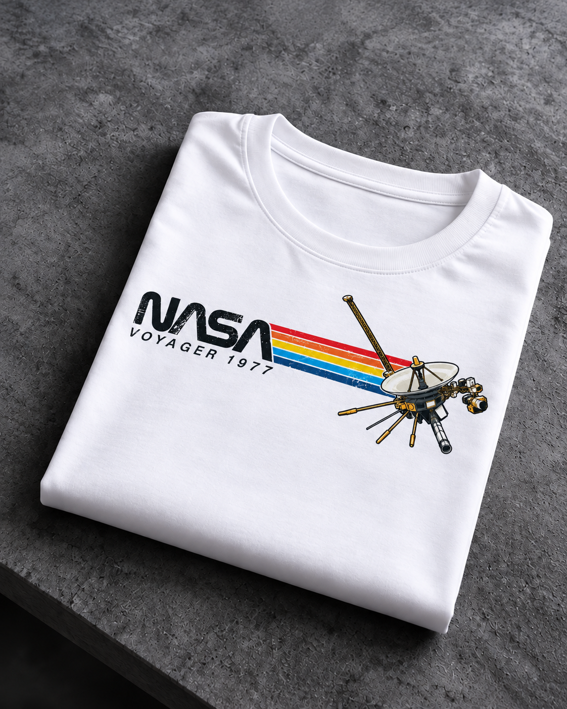 Camiseta NASA Voyager 1977 – Blanco