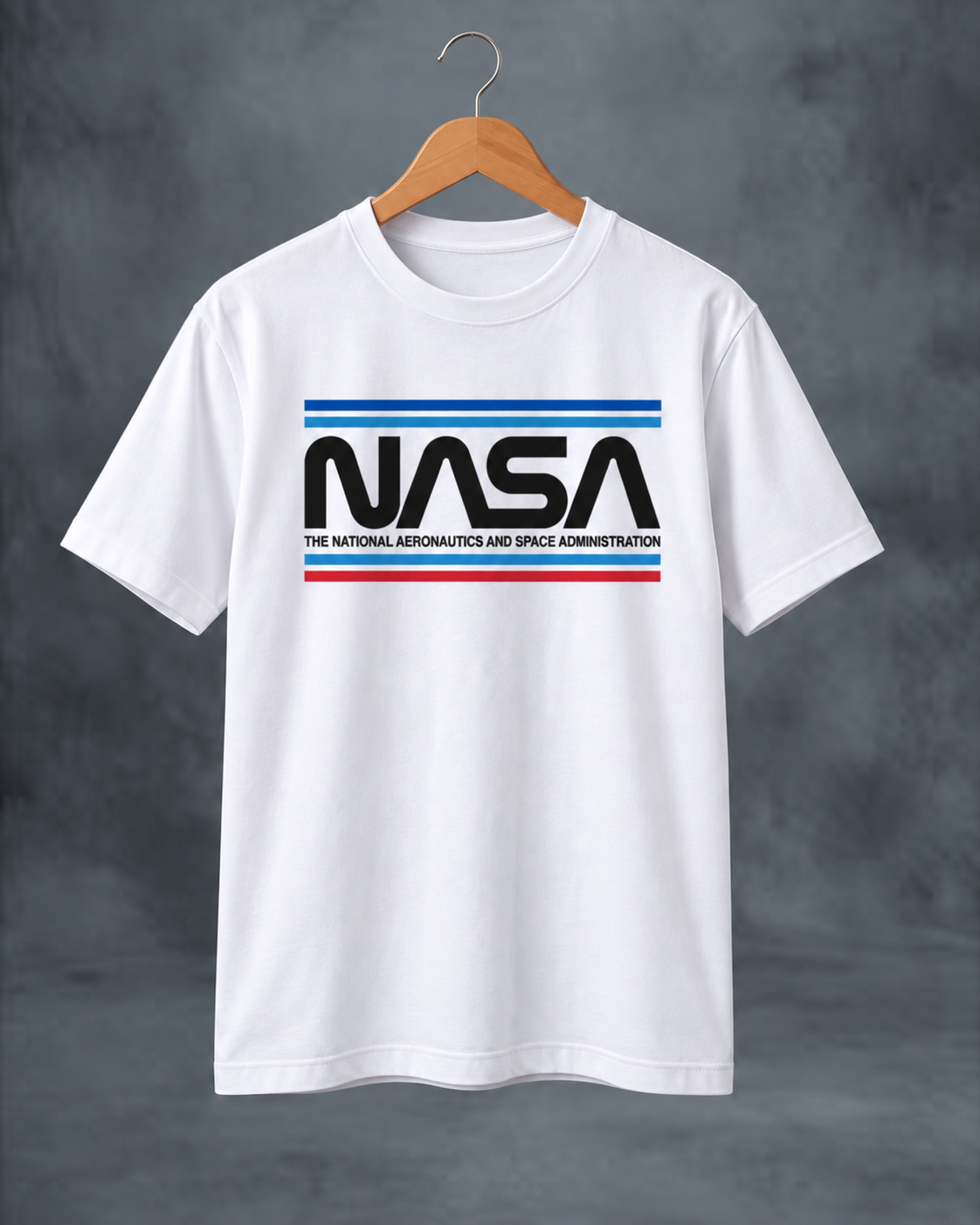 Camiseta NASA Clásica – Blanco