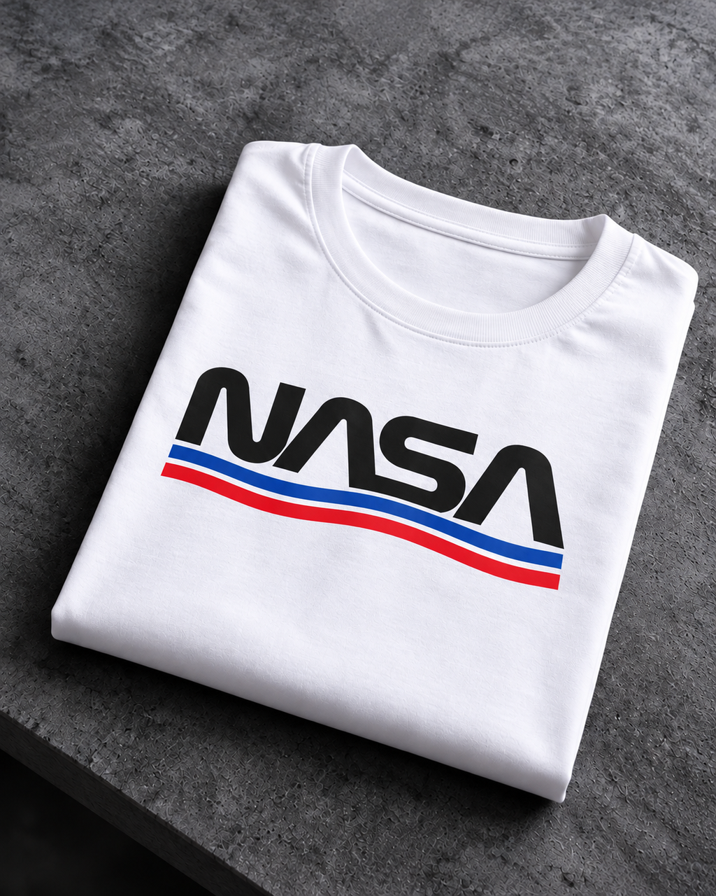Camiseta NASA Clásica Blanca