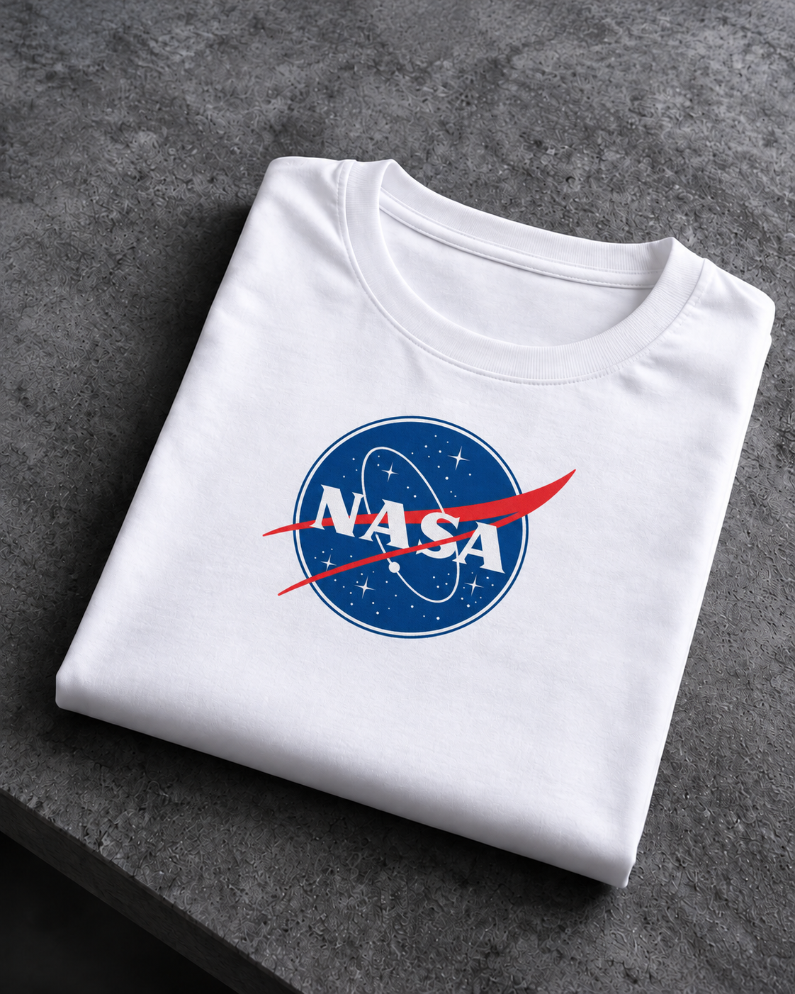 Camiseta NASA Insignia Espacial – Blanco