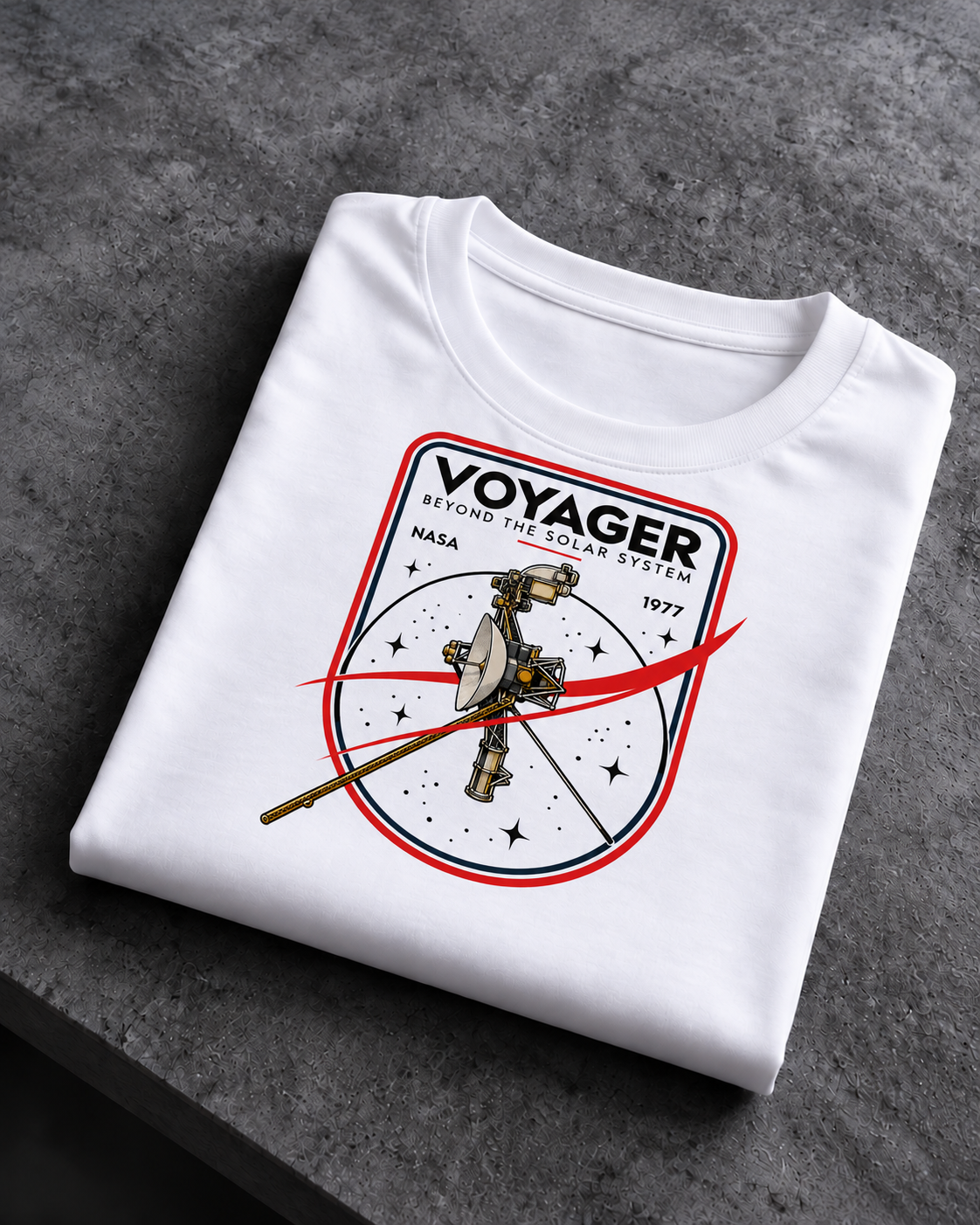 Camiseta Voyager: Más Allá del Sistema Solar