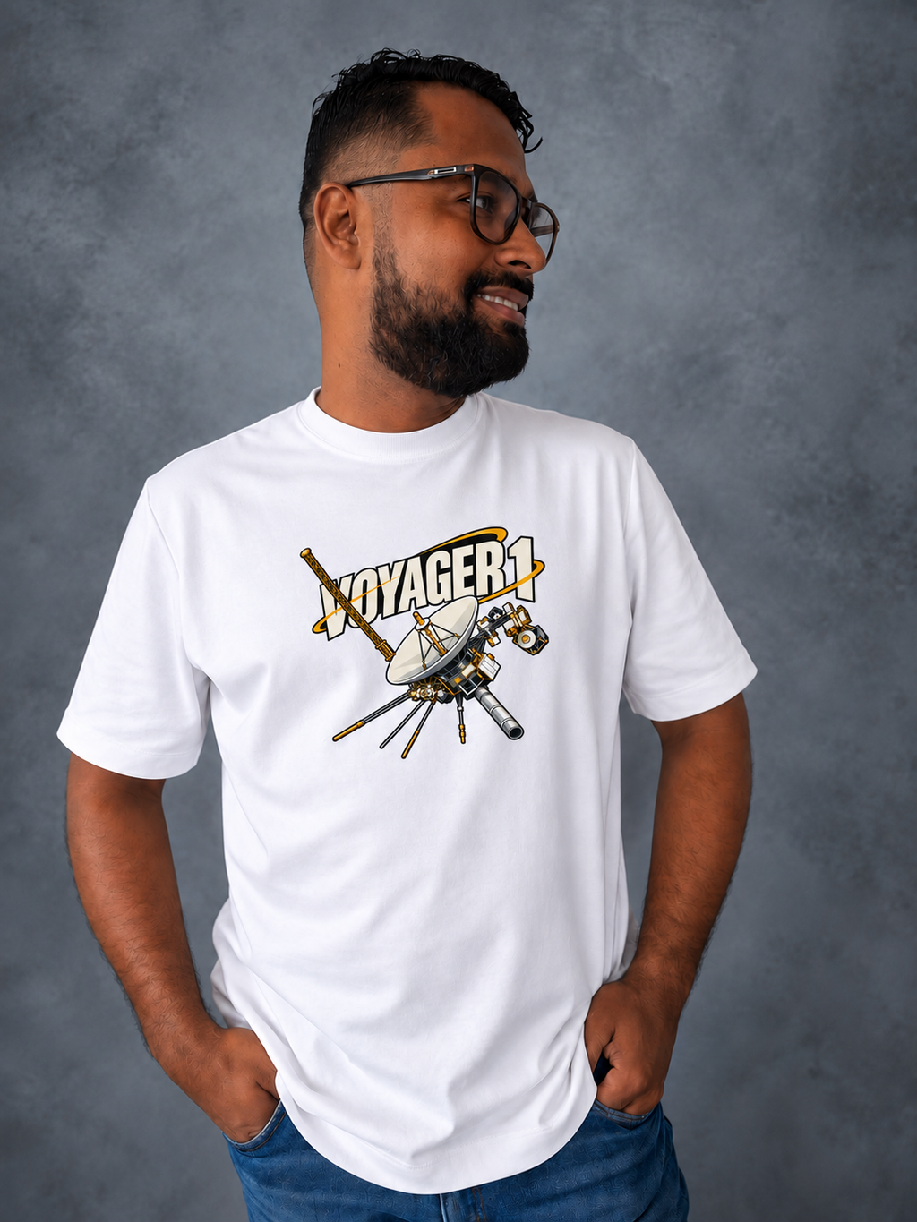 Camiseta VOYAGER 1 – Blanco