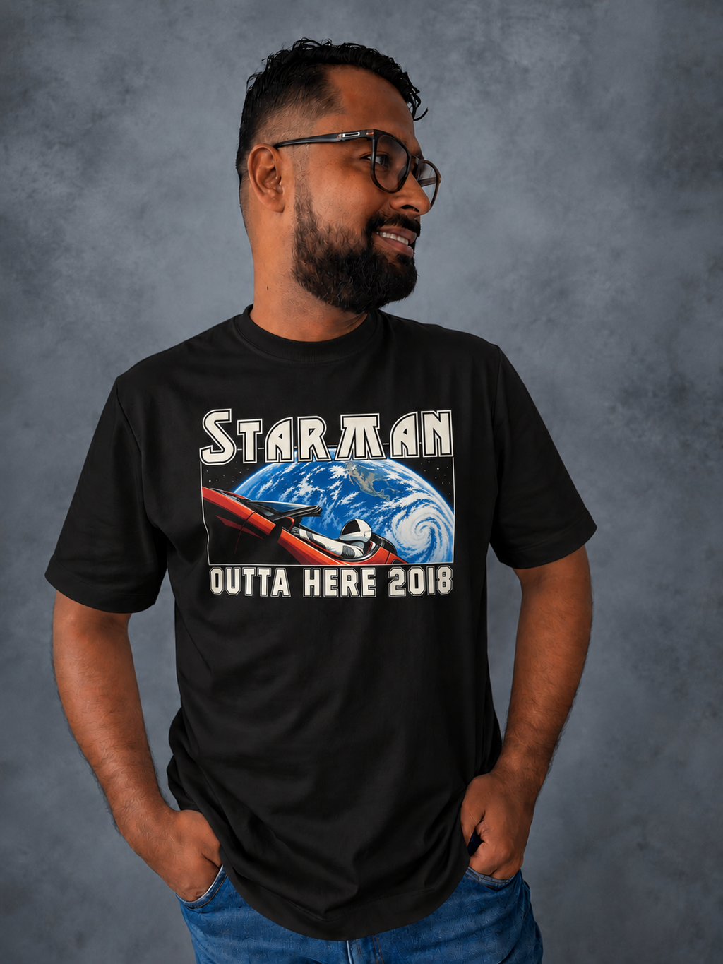Camiseta STARMAN – Negro
