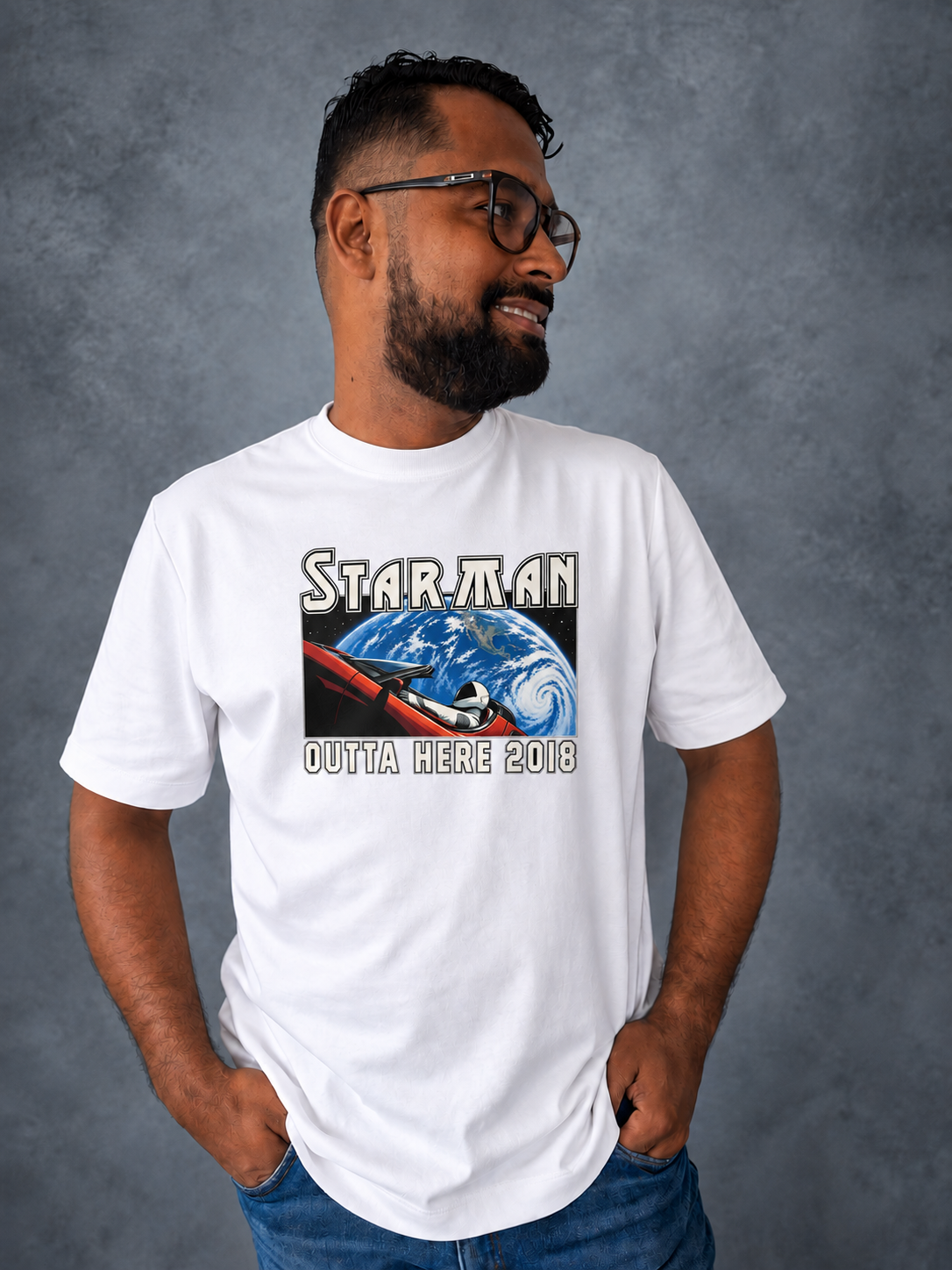 Camiseta STARMAN – Blanco